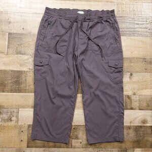 L.L. Bean Vista Camp Crop Pants Women’s XL Dark Gray
